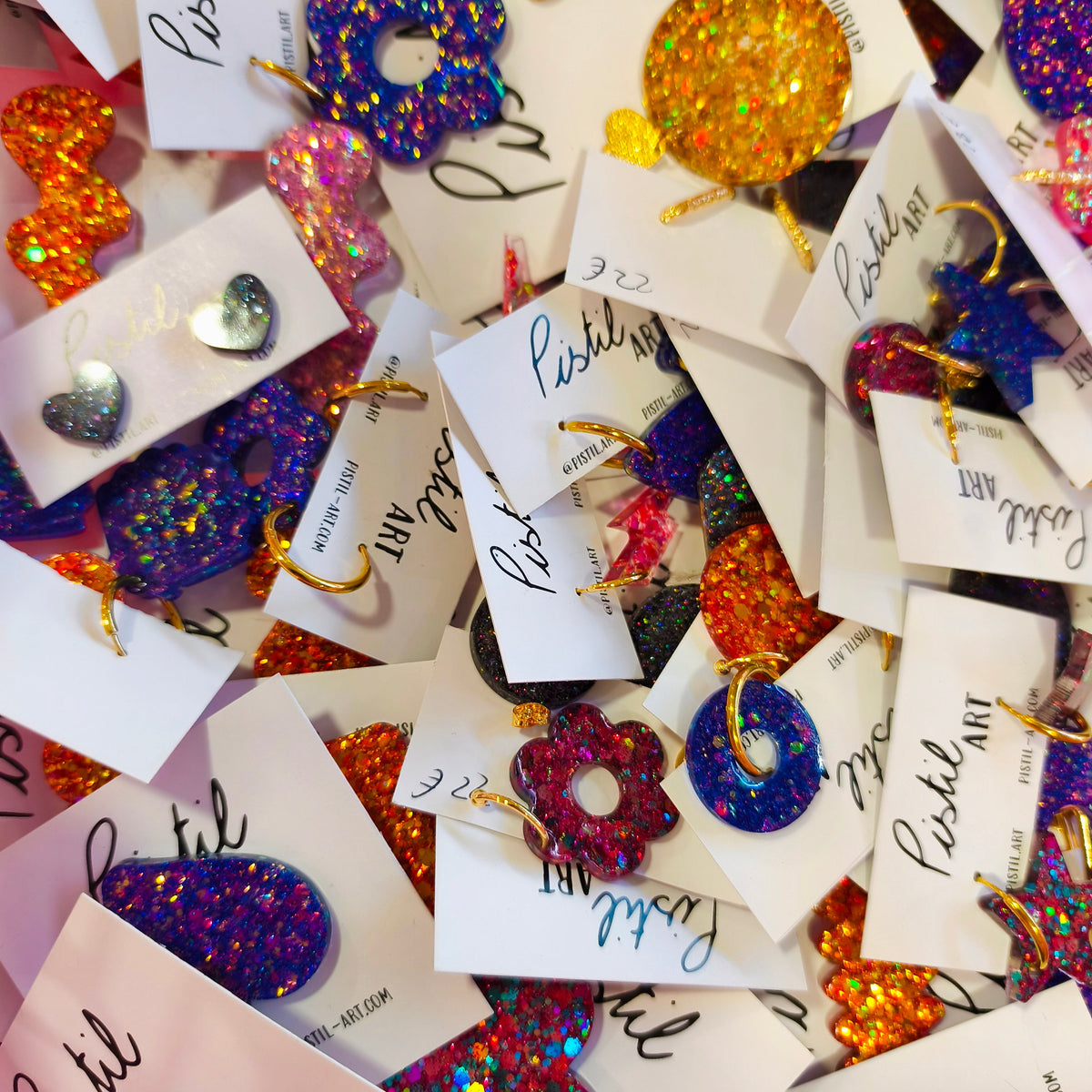 Atelier résine à paillettes