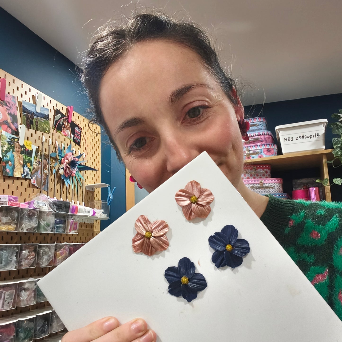 fleurs en pâte polymère
