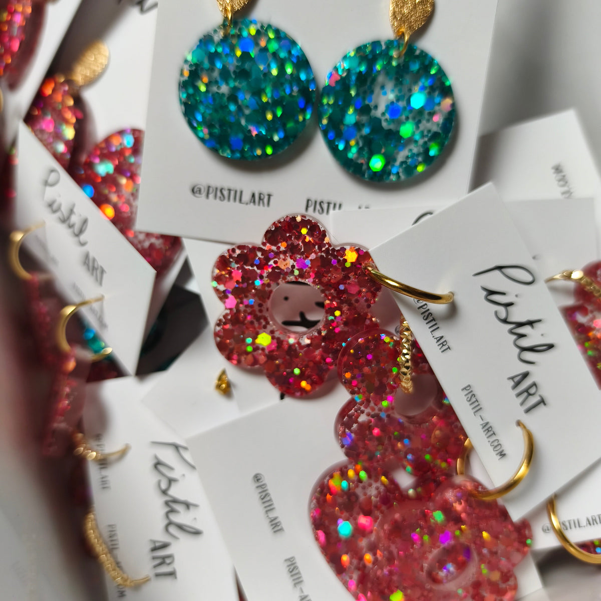 Atelier résine à paillettes