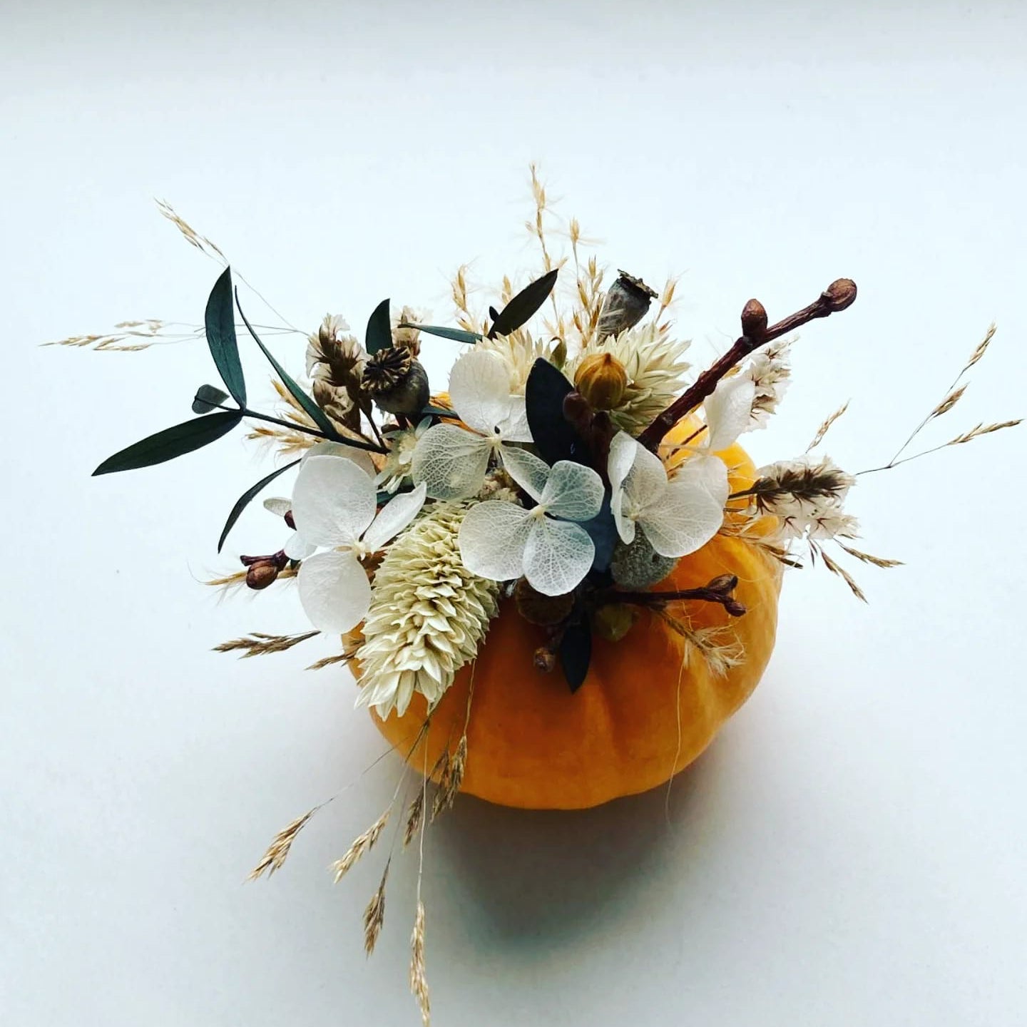 Atelier de création florale : « mini citrouille fleuries »